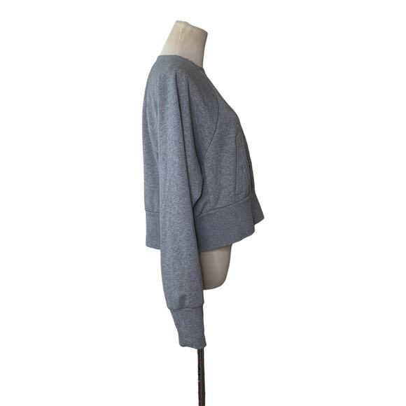 Nike gray cropped long sleeves sweatshirt size small - Picture 7 of 7